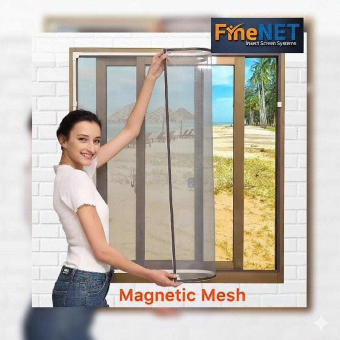 Home Velcro Mesh for Door and Window – Premium Fiberglass Insect Screen