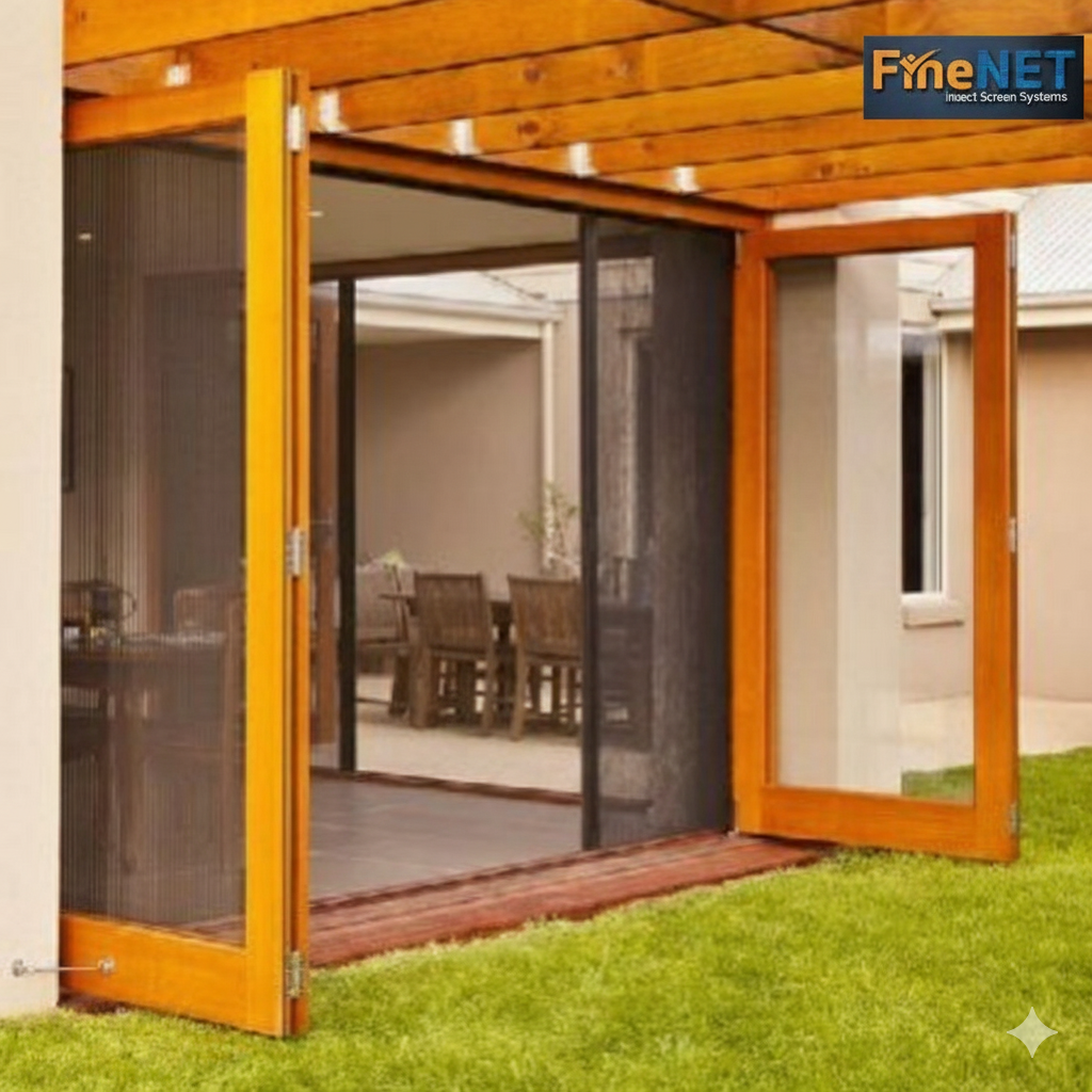 Home Retractable Pleated Mesh – Premium Insect Screening Solution