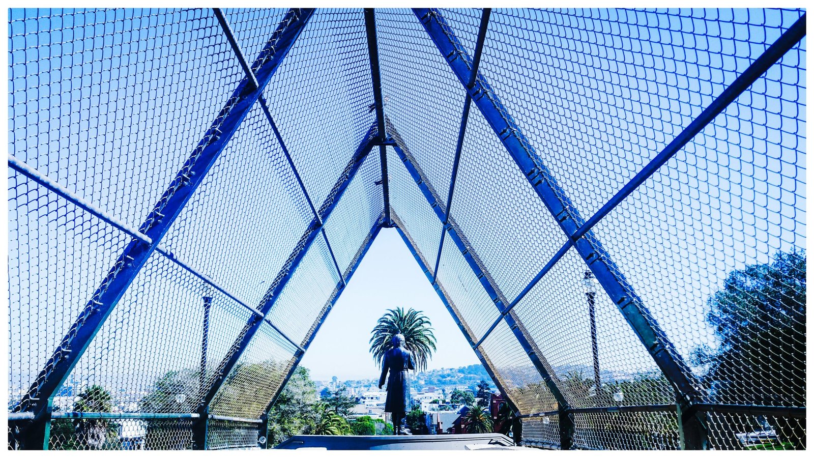 low angle view buildings against blue sky
